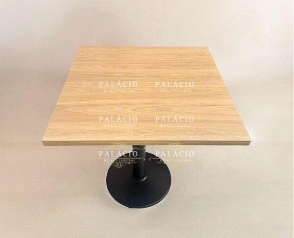 Mesa Fixa Alice Redonda e Quadrada 60 cm e 70 cm Pé Central em Ferro - Image 3