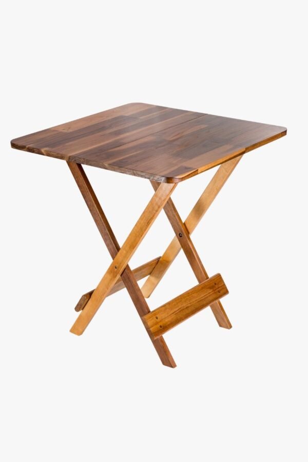Mesa Teca Dobrável 70x70 - Image 2