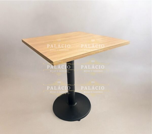 Mesa Fixa Alice Redonda e Quadrada 60 cm e 70 cm Pé Central em Ferro - Image 4